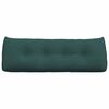vidaXL Travesseiro para Costas Verde Escuro 140 x 24 x 50 cm tecido