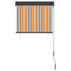 vidaXL Estore de rolo para exterior 80x250 cm amarelo e azul