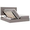 vidaXL Cama com Armazenamento Cinzento-acastanhado 180 x 200 cm