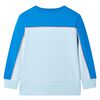 Sweatshirt para crian&ccedil;a azul-brilhante e azul-claro 140