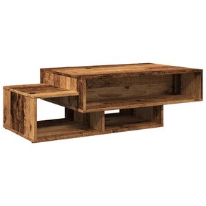 vidaXL Mesa de centro 105x55x32 cm deriv. de madeira madeira velha