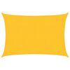vidaXL Para-sol estilo vela retangular 160 g/m&sup2; 2x2,5 m PEAD amarelo