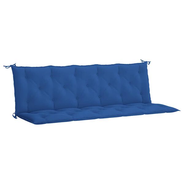 vidaXL Almofad&atilde;o banco de jardim 180x(50+50)x7cm tecido oxford azul