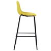vidaXL 5 pcs conjunto de bar tecido amarelo
