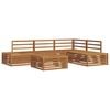 vidaXL Conjunto de Sof&aacute;s para Exterior 5 Pe&ccedil;a Natural