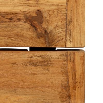 vidaXL Mesa de bar em madeira de teca recuperada maciça 150x70x106 cm