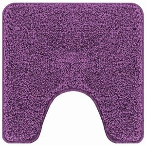 vidaXL Tapete Antiderrapante para Banheiro com Corte para o Vaso Roxo