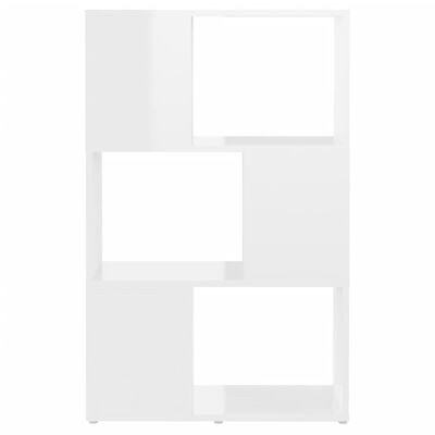 vidaXL Estante/divisória 60x24x96 cm contraplacado branco brilhante