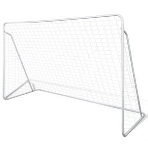 vidaXL Conj. de balizas de futebol a&ccedil;o de alta qualidade 240x90x150 cm