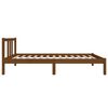 vidaXL Estrutura cama pequena solteiro 75x190 cm madeira castanho mel