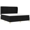 vidaXL Cama Box Springs com Colch&atilde;o Cinza Escuro 90x190 cm Preto