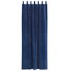 vidaXL Cortinas opacas 2 pcs Azul Escuro 140 x 245 cm Veludo