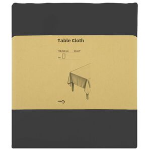vidaXL Toalha de Mesa 5 unid. Cinzento-Escuro 110 x 160 cm Poli&eacute;ster