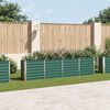 vidaXL Canteiro jardim elevado 320x40x77 cm aço galvanizado verde