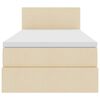 vidaXL Cama com arruma&ccedil;&atilde;o e colch&atilde;o com colch&atilde;o Creme 100 x 200 cm