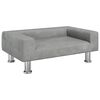 vidaXL Cama para c&atilde;es 70x45x26,5 cm veludo cinzento-claro