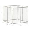 vidaXL Compostor de jardim 85x85x70 cm ferro galvanizado