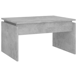 vidaXL Mesa de centro 68x50x38 cm derivados madeira cinzento cimento