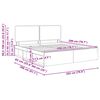 vidaXL Estrutura da Cama com cabeceira Branco 200 x 200 cm