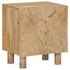 vidaXL Criado-mudo artesanal Marrom Teak 40 x 30 x 45 cm