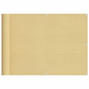vidaXL Tela de varanda 75x300 cm 100% poli&eacute;ster oxford cor areia