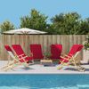 vidaXL Toalhas de praia 6 pcs 60x135 cm tecido 400 GSM bord&ocirc;