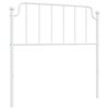 vidaXL Cabeceira de cama 100 cm metal branco