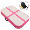 vidaXL Colch&atilde;o de gin&aacute;stica insufl&aacute;vel c/ bomba 60x100x20 cm PVC rosa