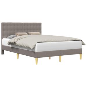 vidaXL Estrutura da Cama Cinzento-acastanhado 160 x 200 cm Tecido