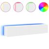 vidaXL M&oacute;veis de parede p/ TV com luzes LED 2 pcs 80x35x31 cm branco