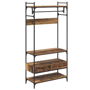 vidaXL Guarda-roupa com gaveta Madeira antiga 89 x 39 x 184.5 cm