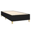 vidaXL Cama box spring c/ colch&atilde;o e LED 90x190 cm tecido preto
