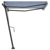 vidaXL Toldo autom&aacute;tico independente 300x250 cm azul e branco