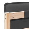 vidaXL Cabeceira estofada com cabeceira Cinza Natural e Escuro 160 cm