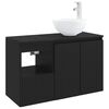 vidaXL Conjunto de M&oacute;veis para Banheiro 2 unid. Preto