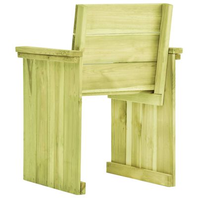 vidaXL Cadeira de jardim madeira de pinho impregnada