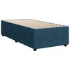 vidaXL Cama boxspring com colch&atilde;o 100x200 cm veludo azul