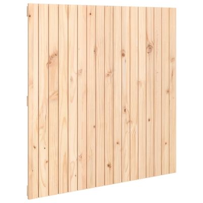 vidaXL Cabeceira de parede 108x3x110 cm madeira de pinho maciça