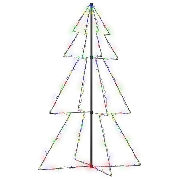 vidaXL &Aacute;rvore de Natal em cone 200 LEDs 98x150 cm interior e exterior