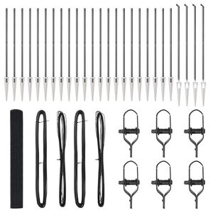 vidaXL Poste de Cerca Cinzento