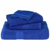 vidaXL Toalhas de m&atilde;os FROGN 4 pcs 50x100 cm 360 g/m&sup2; azul