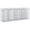 vidaXL Cama elevada de gabi&atilde;o 2 unid. 200 x 50 x 80 cm A&ccedil;o Galvanizado