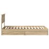 vidaXL Cama com Armazenamento com gaveta Carvalho Sonoma 90 x 190 cm