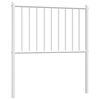 vidaXL Cabeceira de cama 80 cm metal branco