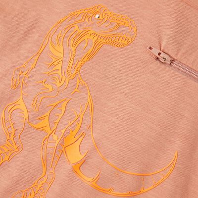 T-shirt manga curta para criança laranja-claro 92