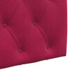 vidaXL Cabeceira Suspensa Vinho Vermelho 100 x 55 x 7 cm Veludo