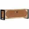 vidaXL Móvel de TV 100x30x35 cm madeira mangueira áspera maciça