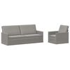 vidaXL Conjunto de Sof&aacute;s 2 pcs Cinzento-claro Veludo (V)