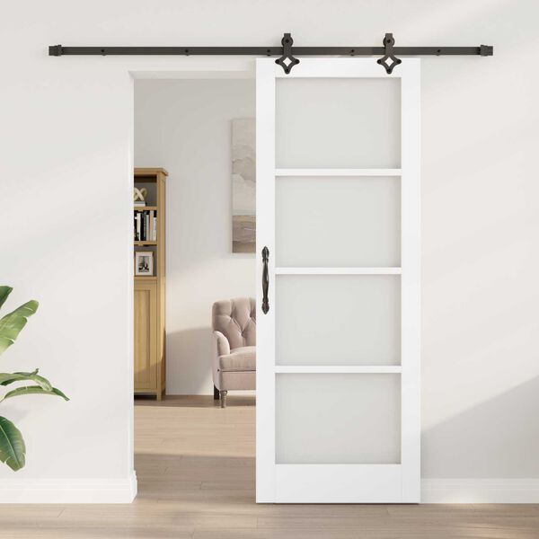 vidaXL Porta Deslizante Branco 78 x 211 cm