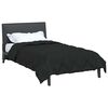 vidaXL Duvet de Ano Inteiro Preto 140 x 220 cm Microfibra